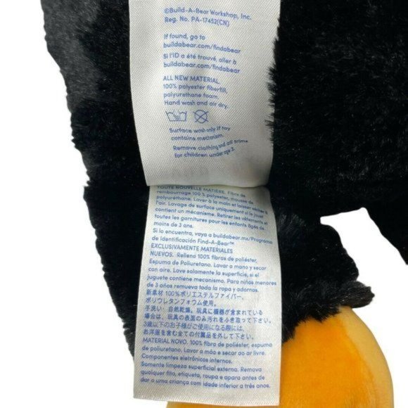 Build-A-Bear BAB Arctic Penguin Chick Plush Toy Sound Disc 14" - Picture 6 of 11